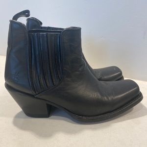 John Fluevog Square Toe Booties